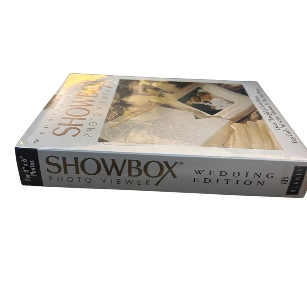 Showbox Wedding Photo Viewer 4x6 Display Holds 40 Photos NEW